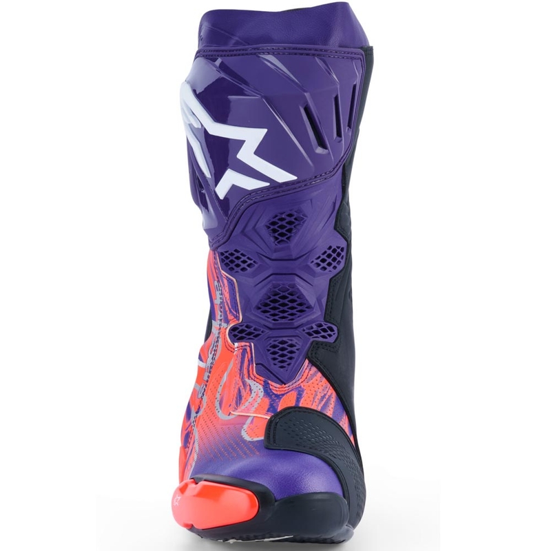 Alpinestars Supertech R Vented Flyte motociklističke čizme ograničeno izdanje Jorge Martin ljubičasto-crveno-crne