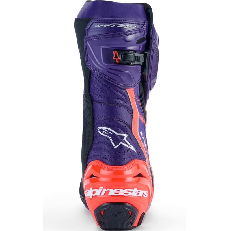 Alpinestars Supertech R Vented Flyte motociklističke čizme ograničeno izdanje Jorge Martin ljubičasto-crveno-crne
