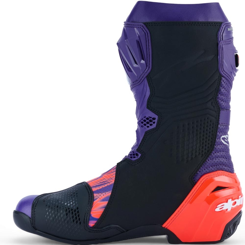 Alpinestars Supertech R Vented Flyte motociklističke čizme ograničeno izdanje Jorge Martin ljubičasto-crveno-crne
