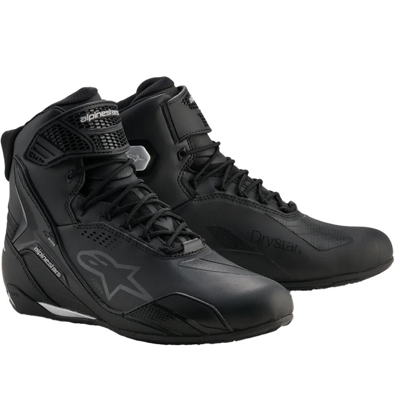 Ženske motociklističke čizme Alpinestars Stella Faster-4 Drystar crno-srebrne