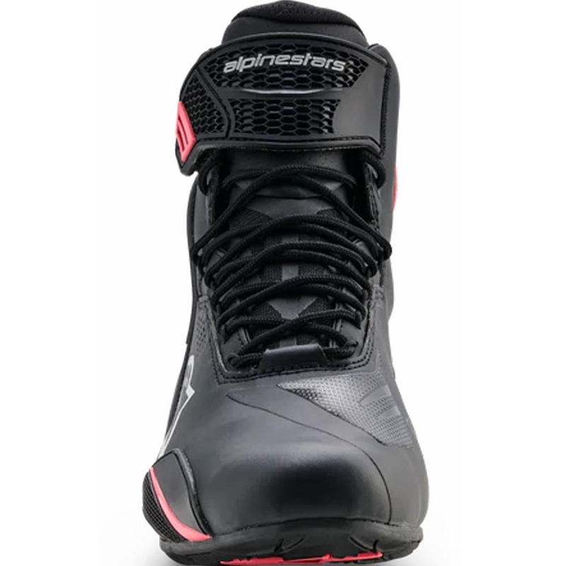 Ženske motociklističke čizme Alpinestars Stella Faster-4 Drystar crno-sivo-crvene
