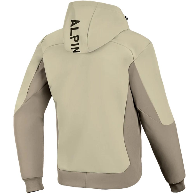 Alpinestars Radium Tech Hoodie motociklistička majica s kapuljačom u pješčano smeđoj boji