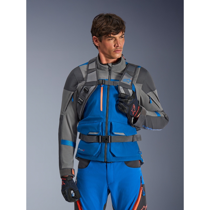 Alpinestars AT-15 moto ruksak tamno sivo-sivo-plavi 15 l