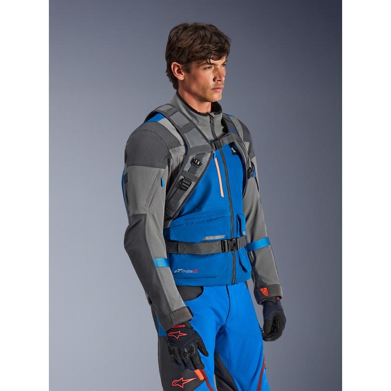 Alpinestars AT-15 moto ruksak tamno sivo-sivo-plavi 15 l