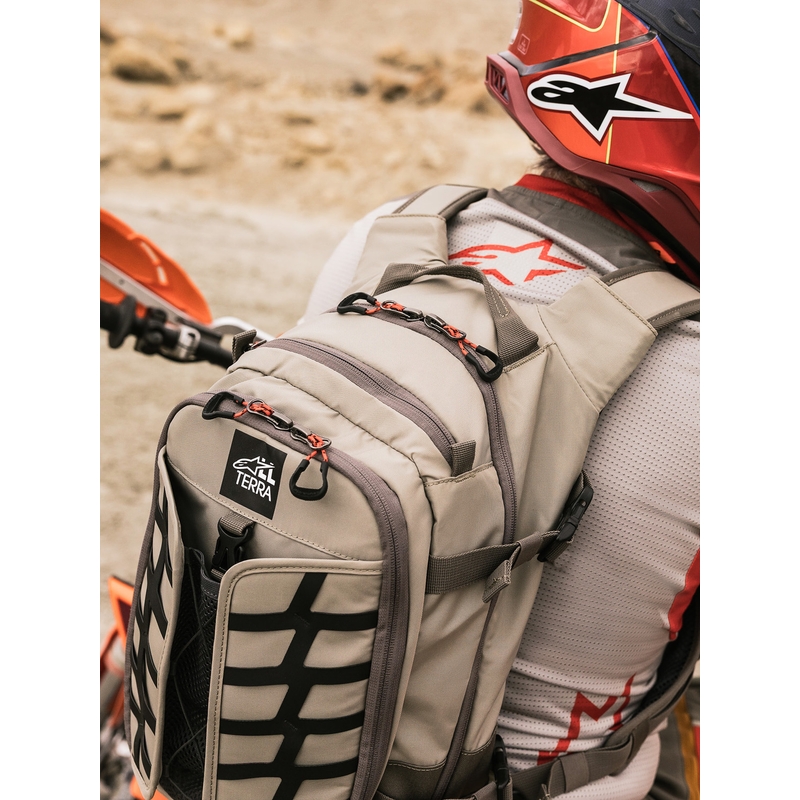 Alpinestars AT-15 moto ruksak tamno sivo-sivo-plavi 15 l