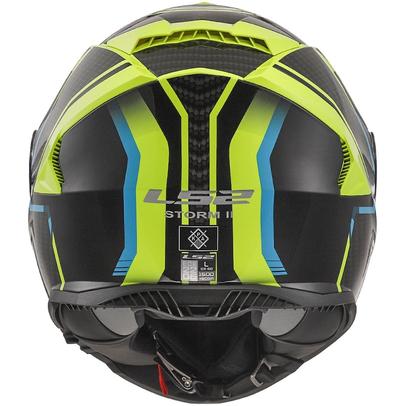 LS2 FF800 Storm II Tracker integralna motociklistička kaciga crno-fluo žuta