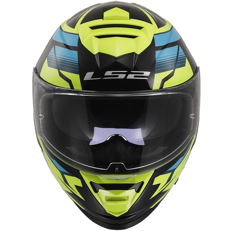 LS2 FF800 Storm II Tracker integralna motociklistička kaciga crno-fluo žuta