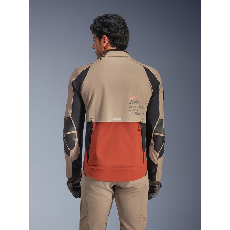 Alpinestars AMT-8 Stretch Drystar XF motociklistička jakna smeđe-narančasto-crna