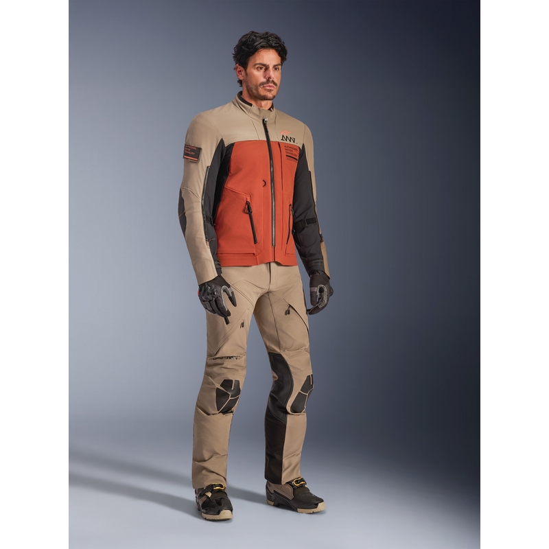 Alpinestars AMT-8 Stretch Drystar XF motociklistička jakna smeđe-narančasto-crna
