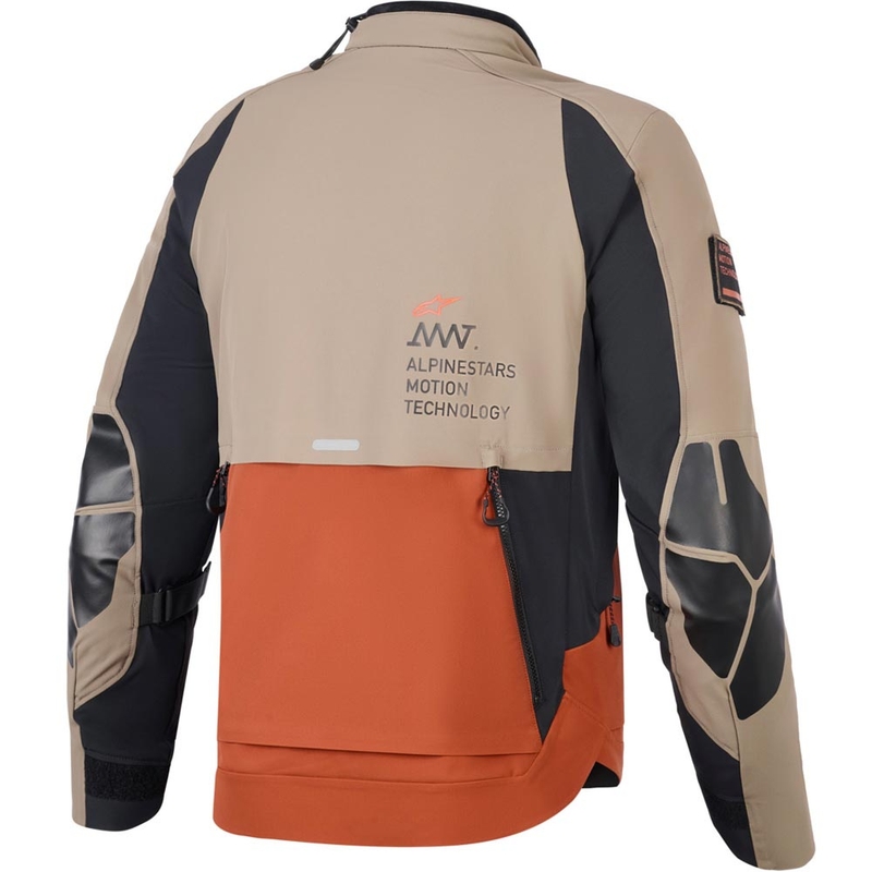 Alpinestars AMT-8 Stretch Drystar XF motociklistička jakna smeđe-narančasto-crna