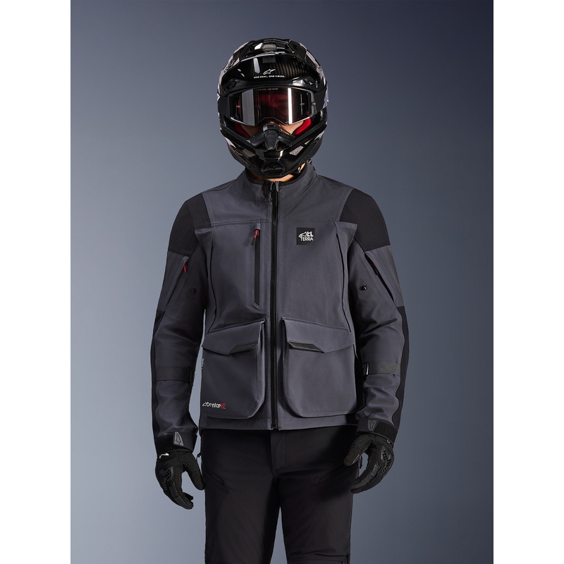 Alpinestars Maxdura Drystar XF motociklistička jakna tamno sivo-crna