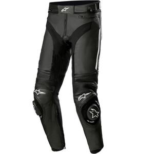 Alpinestars Missile 3 kožne motociklističke hlače crno-bijele
