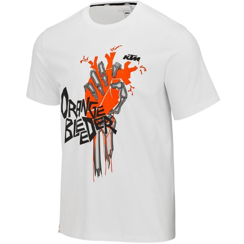 KTM Orange Bleeder majica kratkih rukava bijela