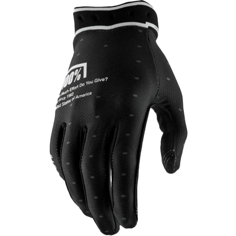 Motokros rukavice 100% Ridefit crne