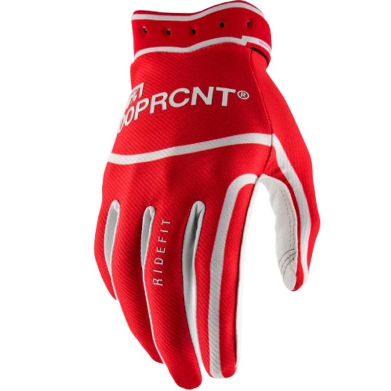 Motokros rukavice 100% Ridefit crvene