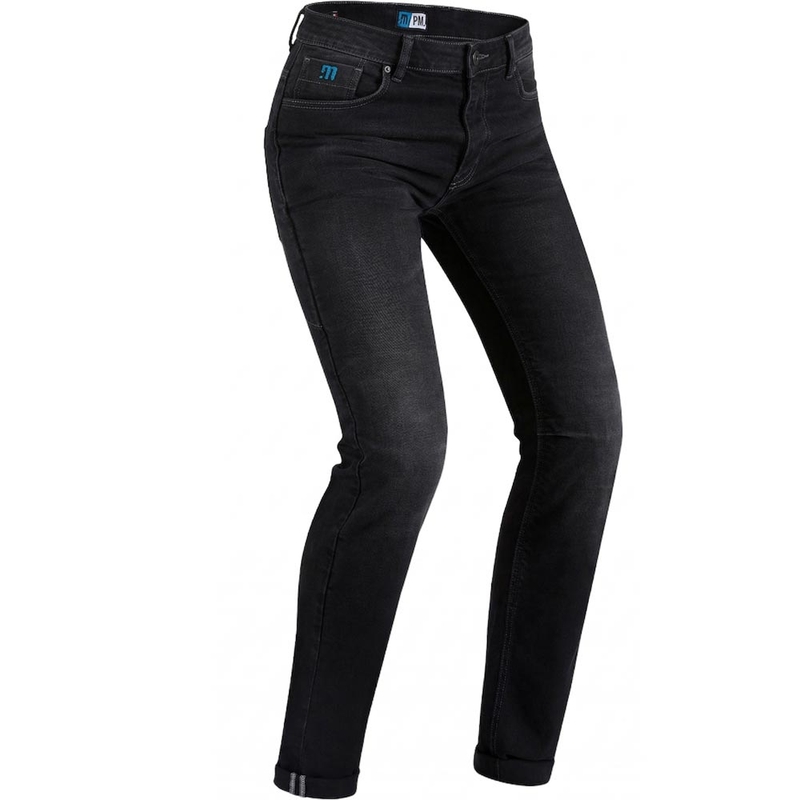 Motorističke traperice PMJ Caferacer Legend crne