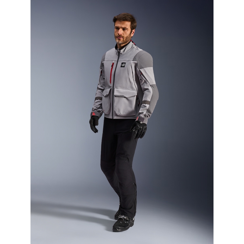 Alpinestars Maxdura Drystar XF motociklistička jakna svijetlosiva-tamnosiva