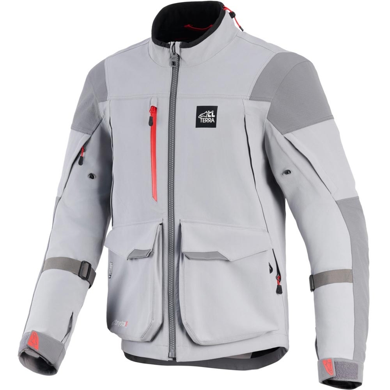 Alpinestars Maxdura Drystar XF motociklistička jakna svijetlosiva-tamnosiva