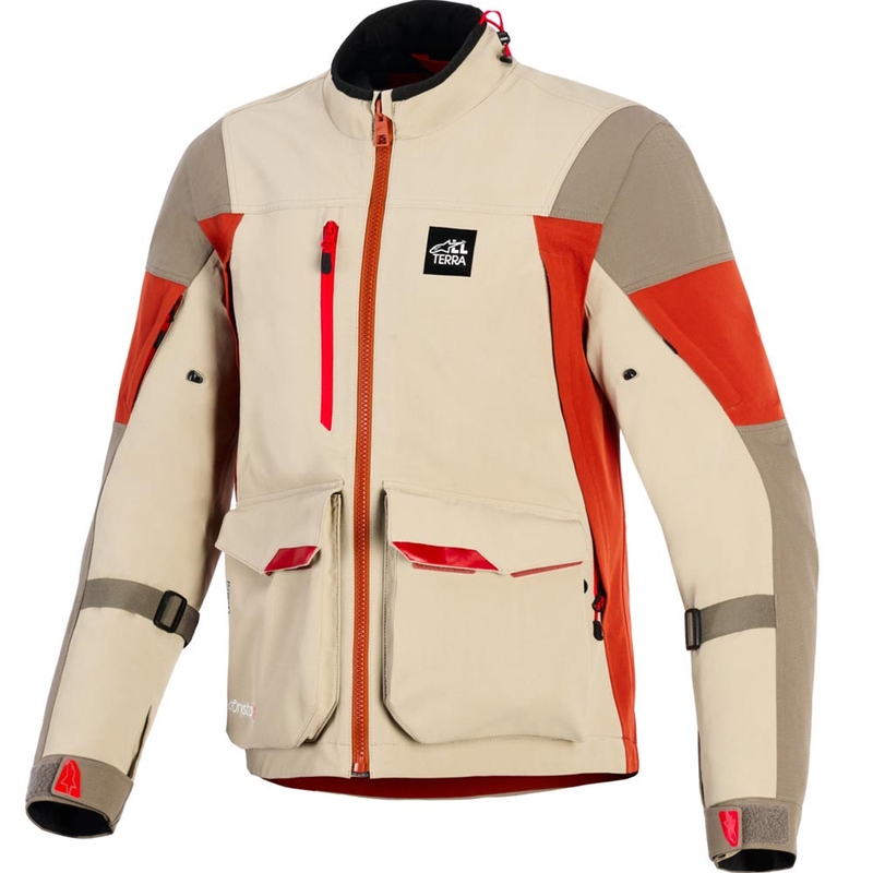 Alpinestars Maxdura Drystar XF motociklistička jakna smeđe-narančasta