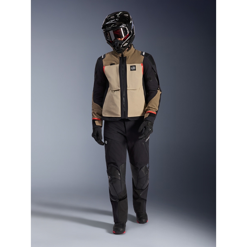 Alpinestars Andes PRO Drystar XF motociklistička jakna smeđe-crno-narančasta