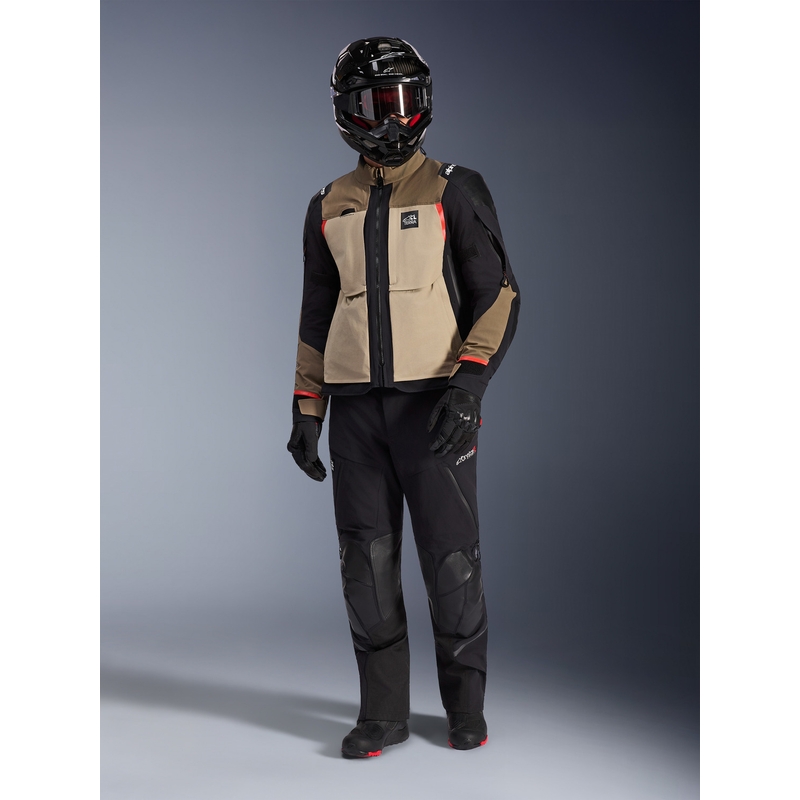 Alpinestars Andes PRO Drystar XF motociklistička jakna smeđe-crno-narančasta