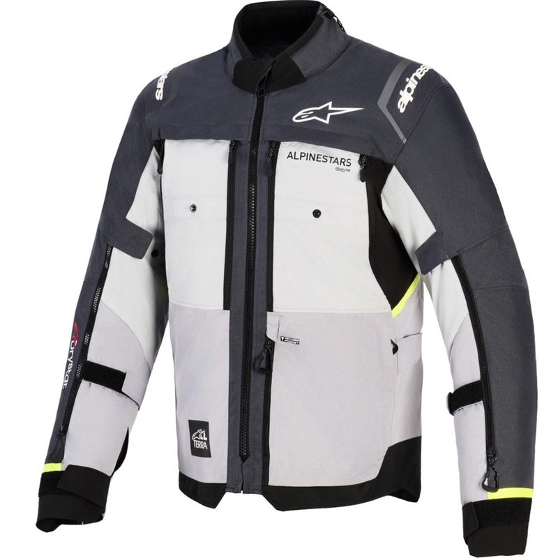 Alpinestars Cusco Drystar motociklistička jakna svijetlosiva-svijetloplava-tamnoplava