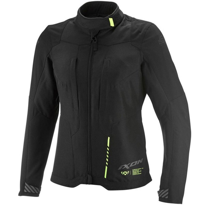 Ženska motociklistička jakna IXON Tyr crno-fluo žuta