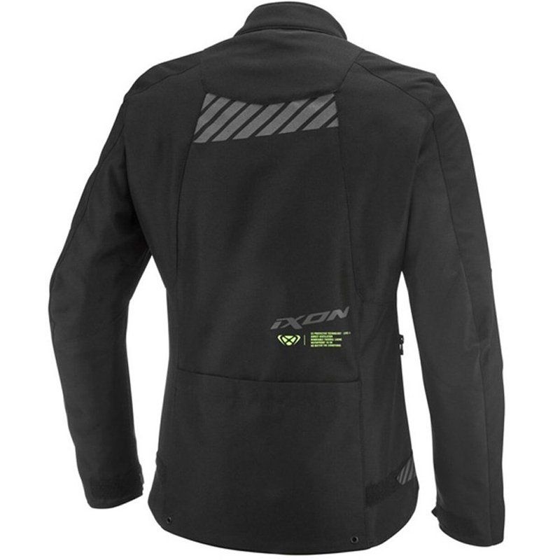 Ženska motociklistička jakna IXON Tyr crno-fluo žuta