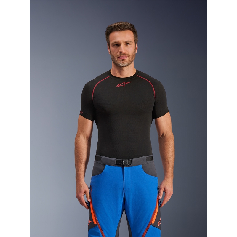 Alpinestars Maxdura Dual motociklističke hlače plavo-tamno sive-narančaste