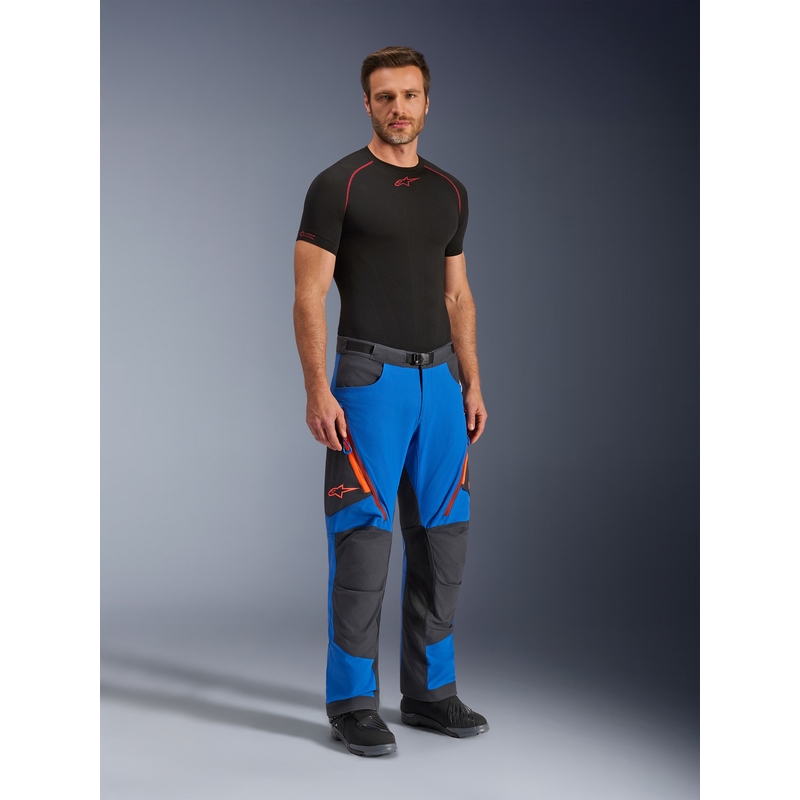 Alpinestars Maxdura Dual motociklističke hlače plavo-tamno sive-narančaste