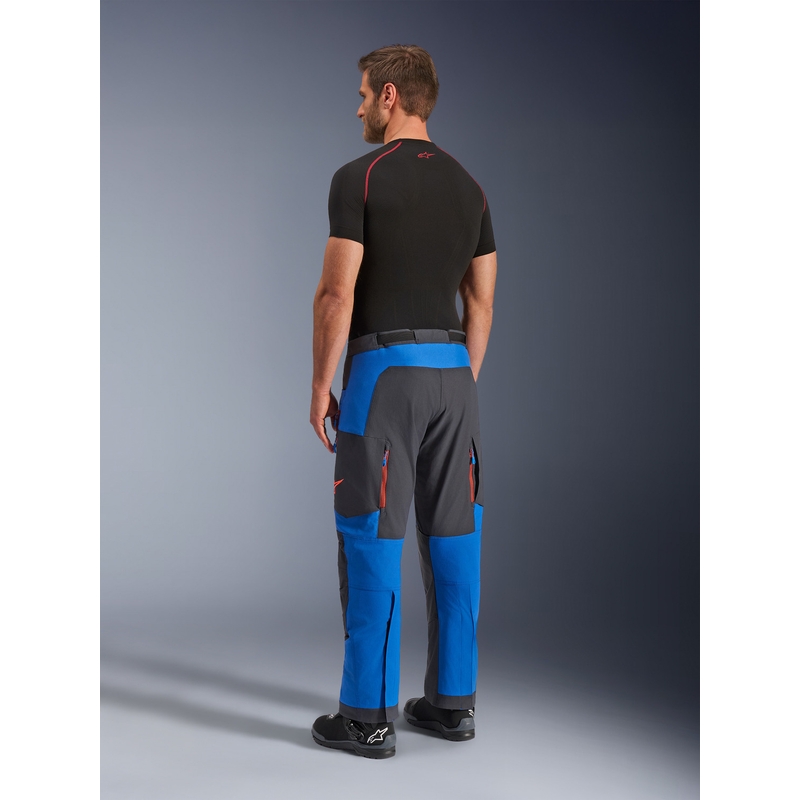 Alpinestars Maxdura Dual motociklističke hlače plavo-tamno sive-narančaste
