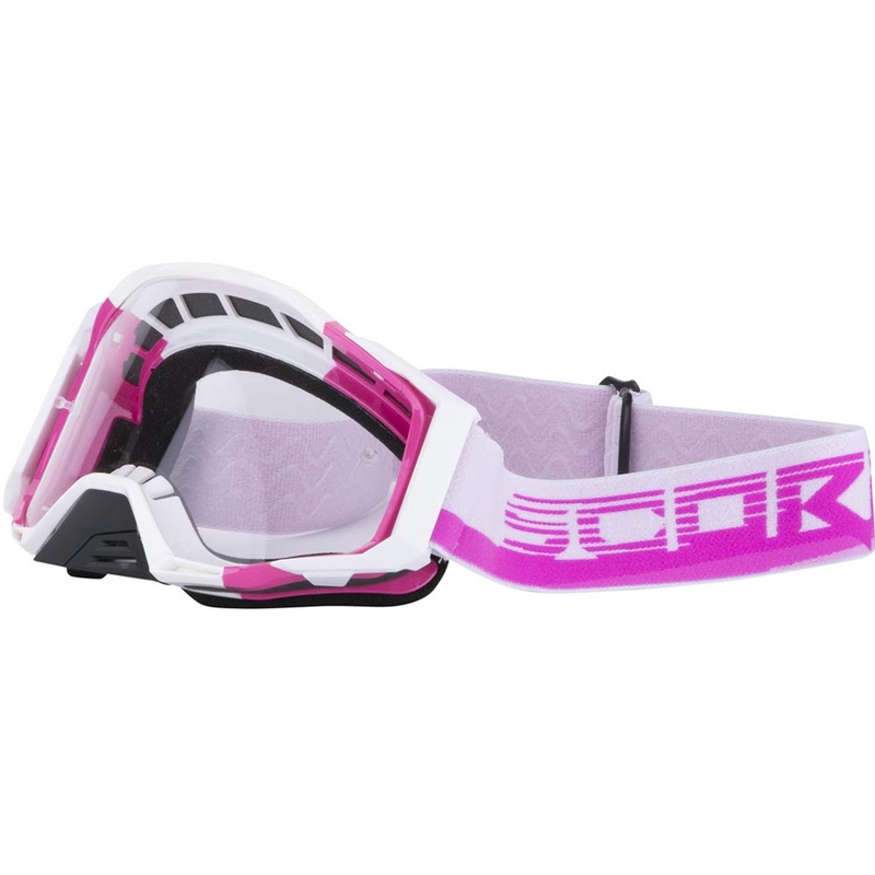Scorpion MX Mask motocross naočale rozo-bijele