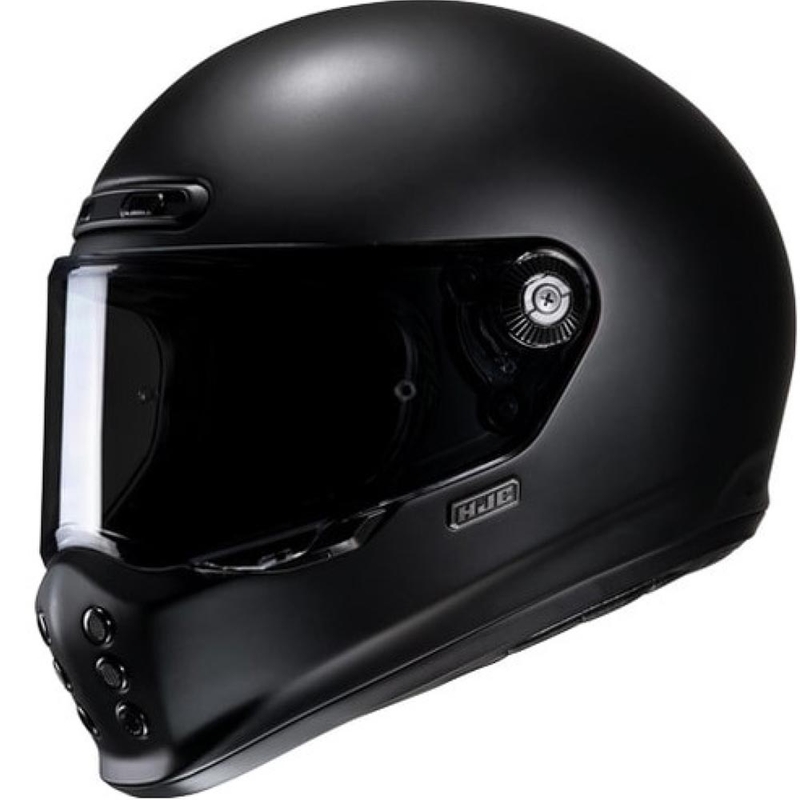 HJC V10 Solid polu-ravna full face motociklistička kaciga crna