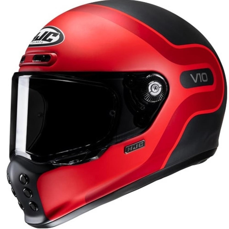 Integralna motociklistička kaciga HJC V10 Grape MC1SF crno-crvena