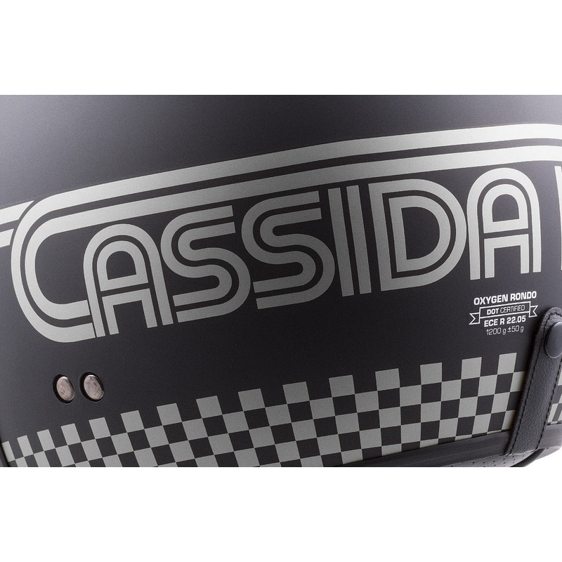 Otvorena motociklistička kaciga Cassida Oxygen Rondo crno-srebrna