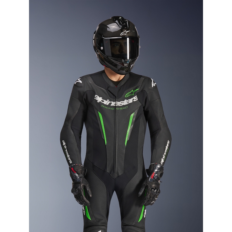 Alpinestars GP FORCE V2 jednodijelno motociklističko odijelo crno-zeleno