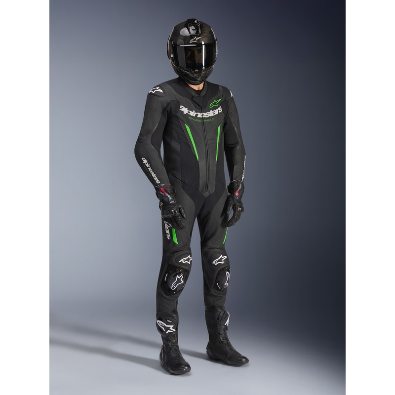 Alpinestars GP FORCE V2 jednodijelno motociklističko odijelo crno-zeleno