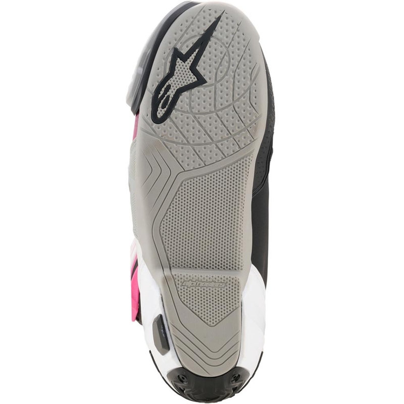 Alpinestars Supertech R motociklističke čizme crno-bijelo-ružičasto-žuto