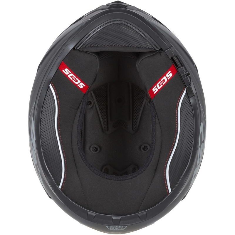 Cassida Integral GT 2.1 Jawa Sport integralna motociklistička kaciga crno-biserno crveno-srebrna