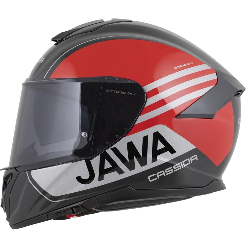 Cassida Integral GT 2.1 Jawa Sport integralna motociklistička kaciga crno-biserno crveno-srebrna