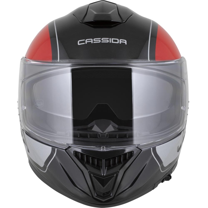 Cassida Integral GT 2.1 Jawa Sport integralna motociklistička kaciga crno-biserno crveno-srebrna