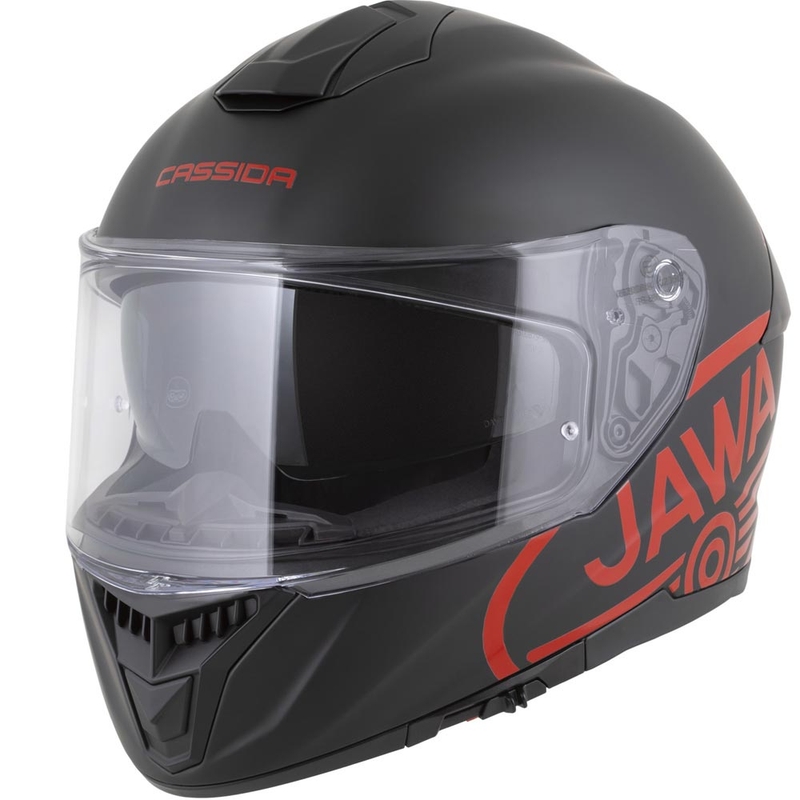 Cassida Integral GT 2.1 Jawa Solid integralna motociklistička kaciga mat crno-sjajno crvena
