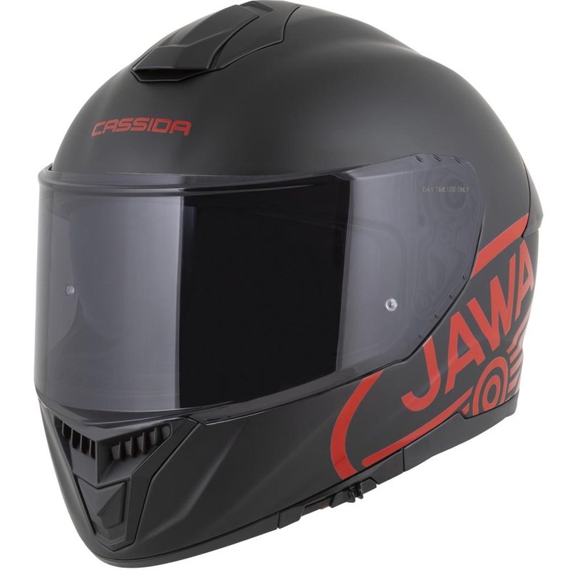 Cassida Integral GT 2.1 Jawa Solid integralna motociklistička kaciga mat crno-sjajno crvena