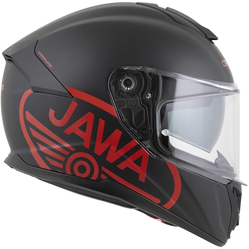 Cassida Integral GT 2.1 Jawa Solid integralna motociklistička kaciga mat crno-sjajno crvena