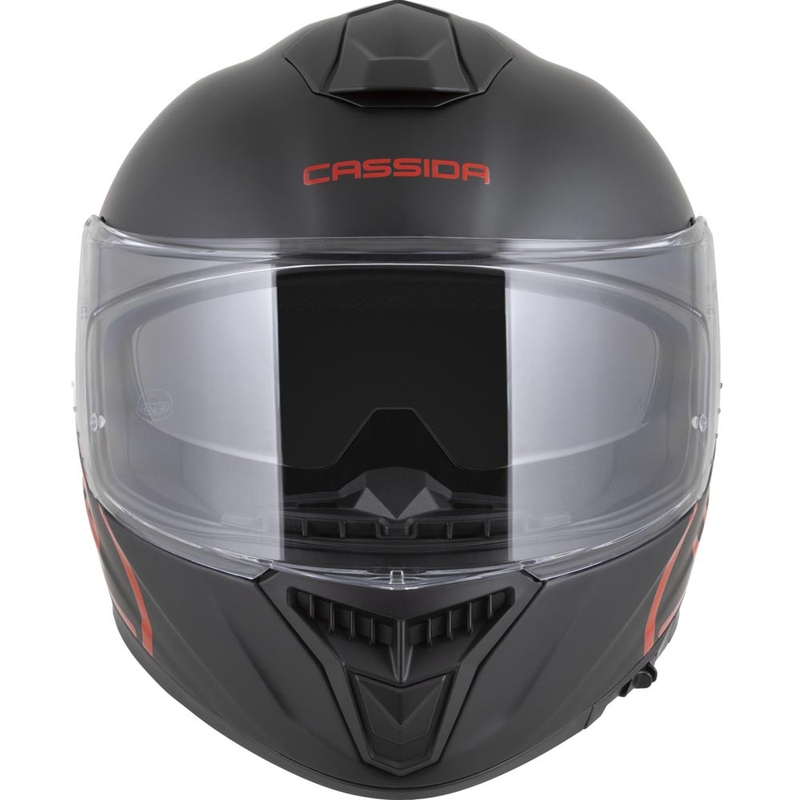 Cassida Integral GT 2.1 Jawa Solid integralna motociklistička kaciga mat crno-sjajno crvena