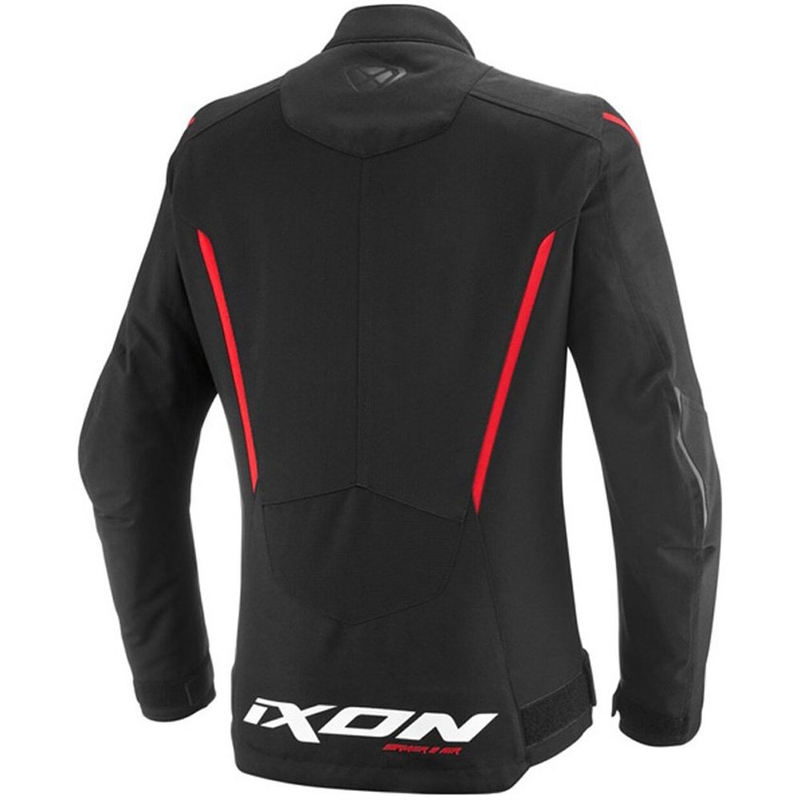 Ženska motociklistička jakna IXON Striker 2 Air WP Lady crno-crvena