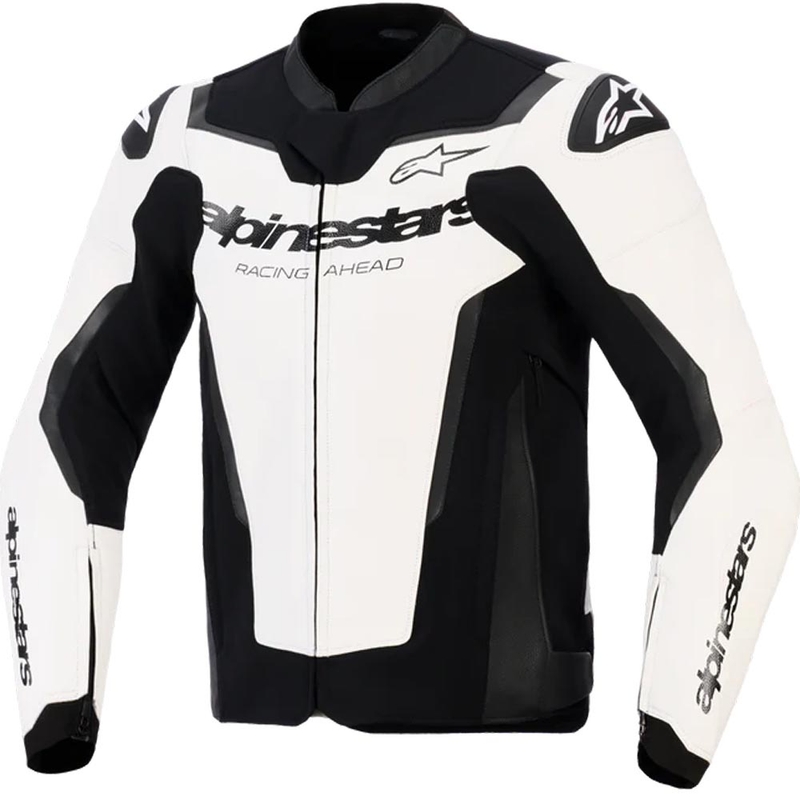 Alpinestars GP Force V2 kožna motociklistička jakna bijelo-crna