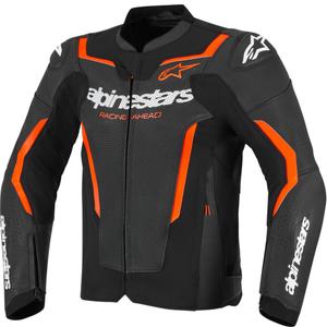 Alpinestars GP Force V2 Airflow kožna motociklistička jakna crno-fluo crveno-bijela