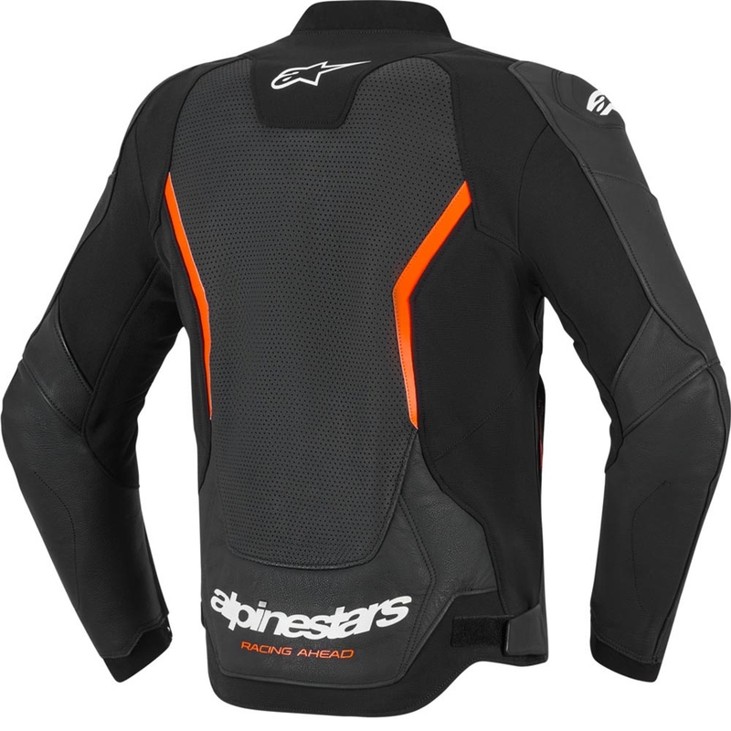 Alpinestars GP Force V2 Airflow kožna motociklistička jakna crno-fluo crveno-bijela