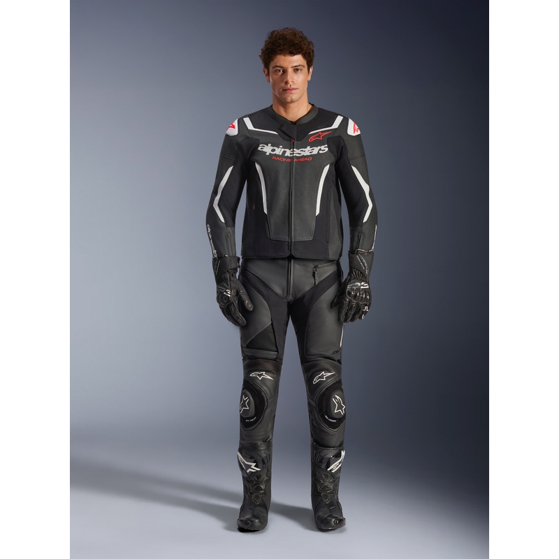 Alpinestars GP Force V2 Airflow kožna motociklistička jakna crno-bijela